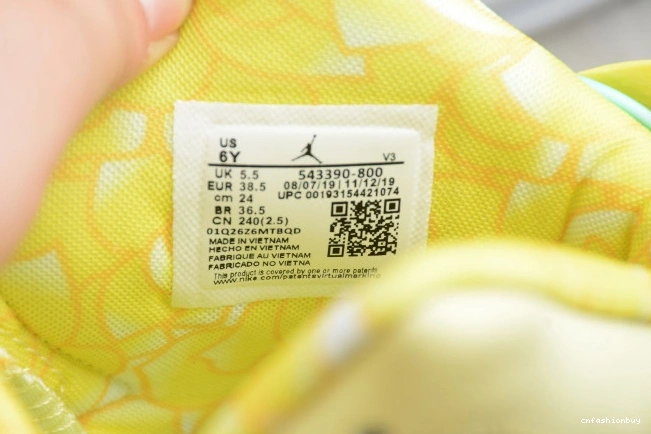 543390-800 Yellow Air 6 Retro (GS) Dynamic Jordan Floral 0811